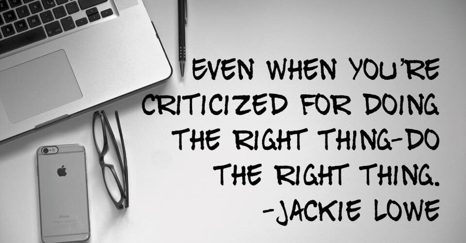 Doing what’s right..